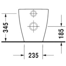 Приставной унитаз Duravit ME by Starck 2169090000