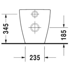 Приставной унитаз Duravit ME by Starck 2169090000