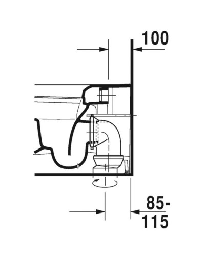 Приставной унитаз Duravit ME by Starck 2169090000