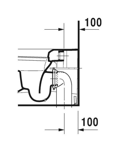 Приставной унитаз Duravit ME by Starck 2169090000