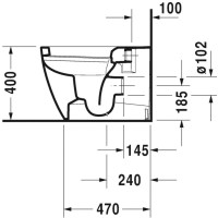 Приставной унитаз Duravit ME by Starck 2169090000