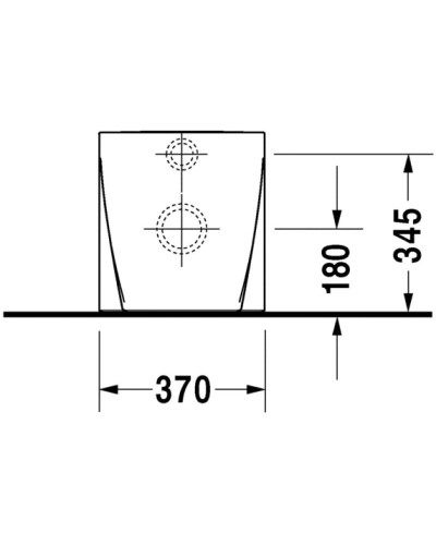 Приставной унитаз Duravit Starck 2 2128090000