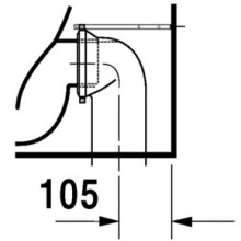 Приставной унитаз Duravit Vero 2117090000
