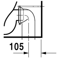 Приставной унитаз Duravit Vero 2117090000