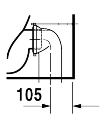 Приставной унитаз Duravit Vero 2117090000