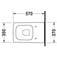 Приставной унитаз Duravit Vero 2117090000