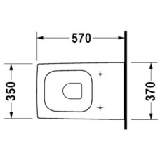 Приставной унитаз Duravit Vero 2117090000