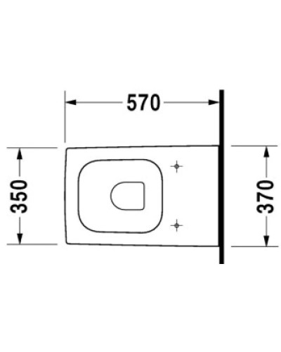 Приставной унитаз Duravit Vero 2117090000