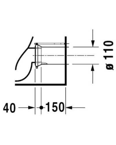 Приставной унитаз Duravit Vero 2117090000