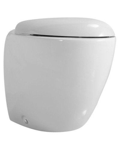 Унитаз Azzurra Clas+ CLP 150/P bi+CLA1850/F bi/cr приставной с сиденьем Микролифт