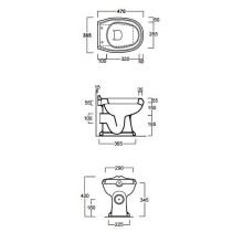 Унитаз Simas Arcade AR811bi приставной без бачка и сиденья