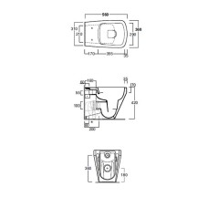 Унитаз Simas Baden Baden BB01bi приставной без сиденья