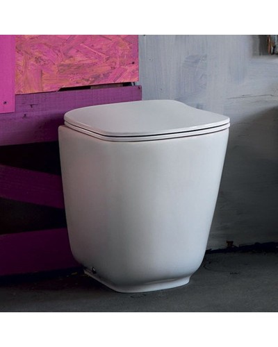 Унитаз Kerasan Tribeca 511830 приставной Белый матовый без сиденья