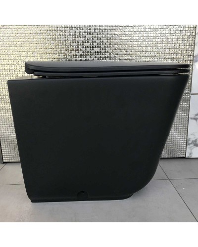 Унитаз Kerasan Tribeca 511831 приставной Черный матовый без сиденья