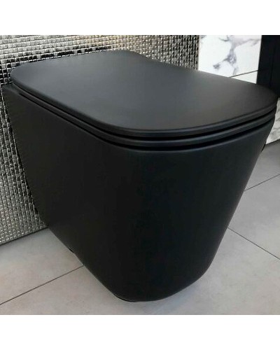 Унитаз Kerasan Tribeca 511831 приставной Черный матовый без сиденья