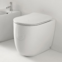 Унитаз Kerasan Nolita 531801 приставной Белый глянцевый без сиденья