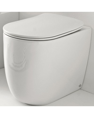 Унитаз Kerasan Nolita 531801 приставной Белый глянцевый без сиденья