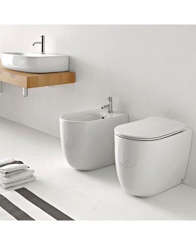 Унитаз Kerasan Nolita 531830 приставной Белый матовый без сиденья