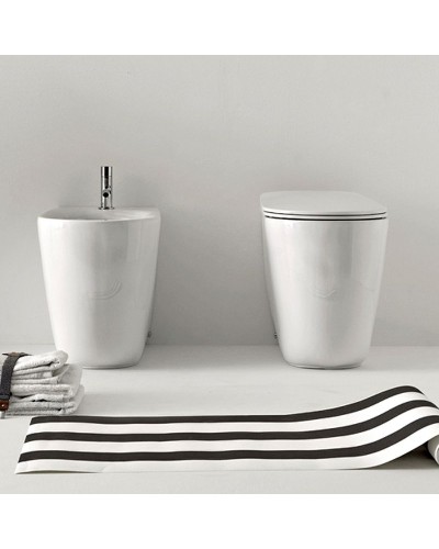 Унитаз Kerasan Nolita 531830 приставной Белый матовый без сиденья