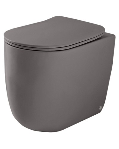 Унитаз Kerasan Nolita 531889 приставной Ferro matt без сиденья