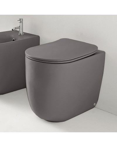 Унитаз Kerasan Nolita 531889 приставной Ferro matt без сиденья