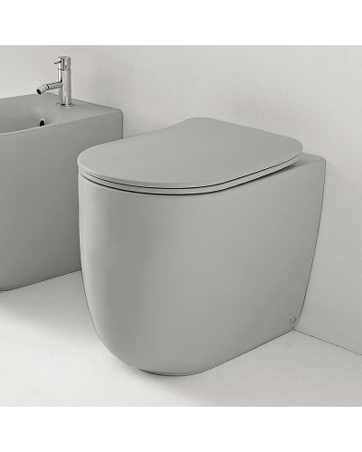Унитаз Kerasan Nolita 531859 приставной Grigio matt без сиденья