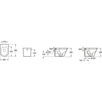Приставной унитаз с сиденьем микролифт Grossman Modern GR-PR3011