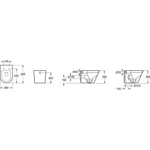 Приставной унитаз с сиденьем микролифт Grossman Modern GR-PR3011