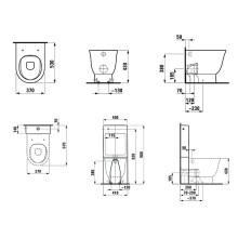 Унитаз Laufen The New Classic 8.2385.1.000.000.1 приставной без сиденья