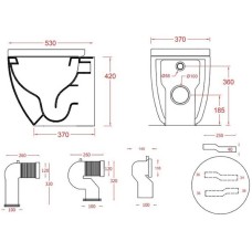 Унитаз Artceram File 2.0 FLV005 05 30 приставной Белый матовый без сиденья