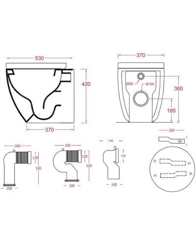 Унитаз Artceram File 2.0 FLV005 05 30 приставной Белый матовый без сиденья