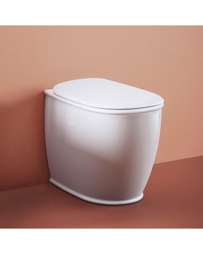 Унитаз Artceram Atelier ATV002 05 00 приставной Белый матовый без сиденья