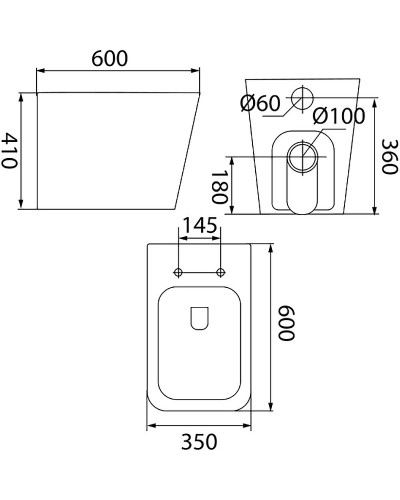 Унитаз Iddis Bild BILRDSEi26 приставной с сиденьем Микролифт