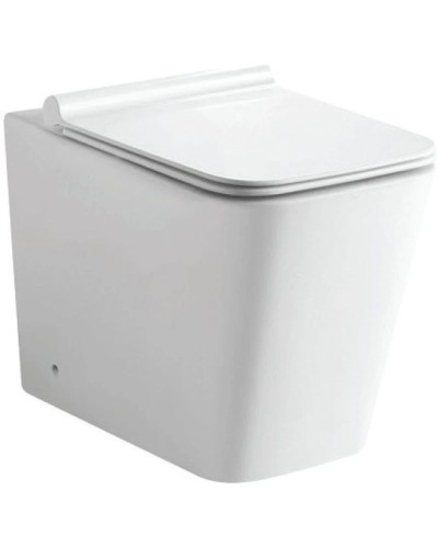 Приставной безободковый унитаз с сиденьем микролифт Jaquar Aria ARS-WHT-39955