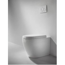 Приставной унитаз с сиденьем микролифт Bravat Gina C01011W-ENG