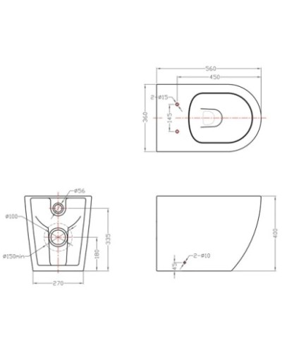 Приставной унитаз с сиденьем микролифт Bravat Gina C01011W-ENG