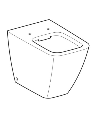 Приставной безободковый унитаз Geberit iCon Square 211910000