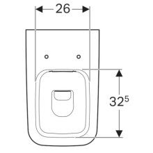 Приставной безободковый унитаз Geberit iCon Square 211910000
