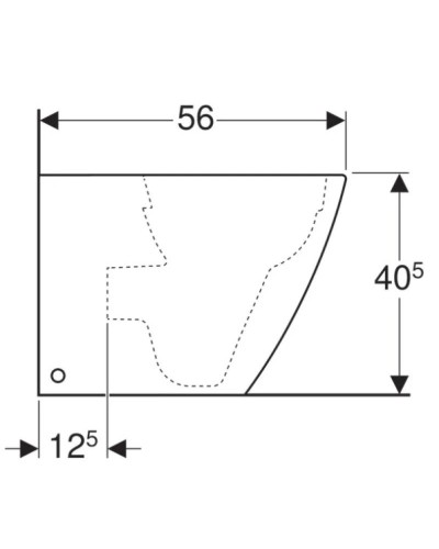 Приставной безободковый унитаз Geberit iCon Square 211910000