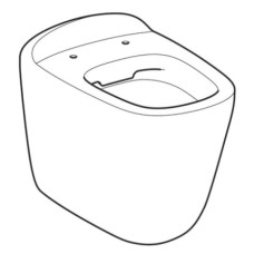 Приставной безободковый унитаз Geberit Citterio 500.512.01.1