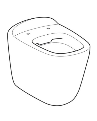 Приставной безободковый унитаз Geberit Citterio 500.512.01.1