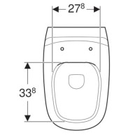 Приставной безободковый унитаз Geberit Citterio 500.512.01.1