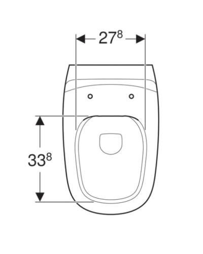 Приставной безободковый унитаз Geberit Citterio 500.512.01.1