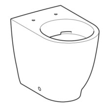 Приставной безободковый унитаз Geberit Acanto 500.602.01.2