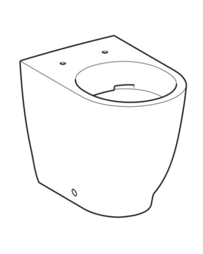 Приставной безободковый унитаз Geberit Acanto 500.602.01.2