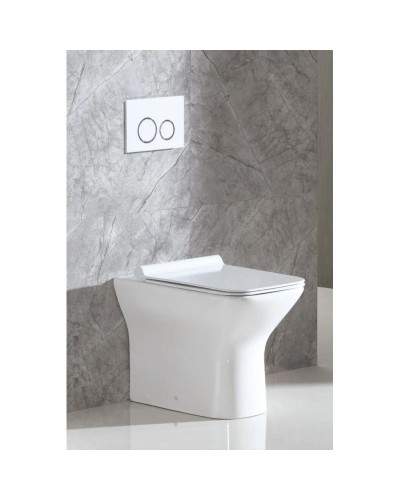 Приставной безободковый унитаз BelBagno Romano BB248CBR