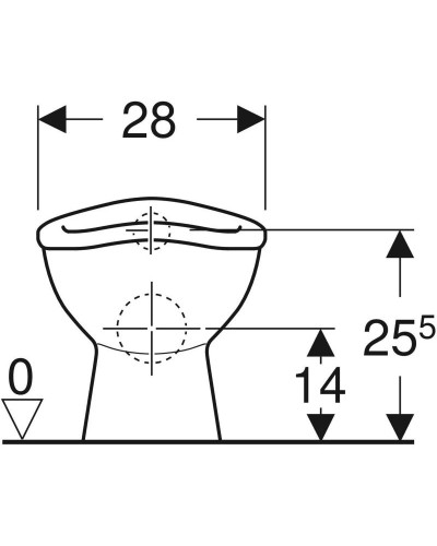 Приставной унитаз Geberit Bambini 211650000