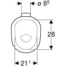 Приставной унитаз Geberit Bambini 211650000