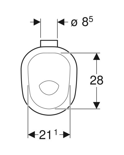 Приставной унитаз Geberit Bambini 211650000