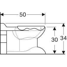 Приставной унитаз Geberit Bambini Y212010000